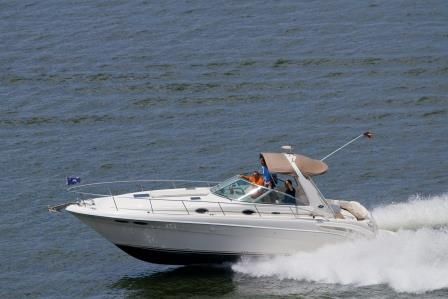 2001 Sea Ray boat for sale, model of the boat is 340 Sundancer & Image # 1 of 13