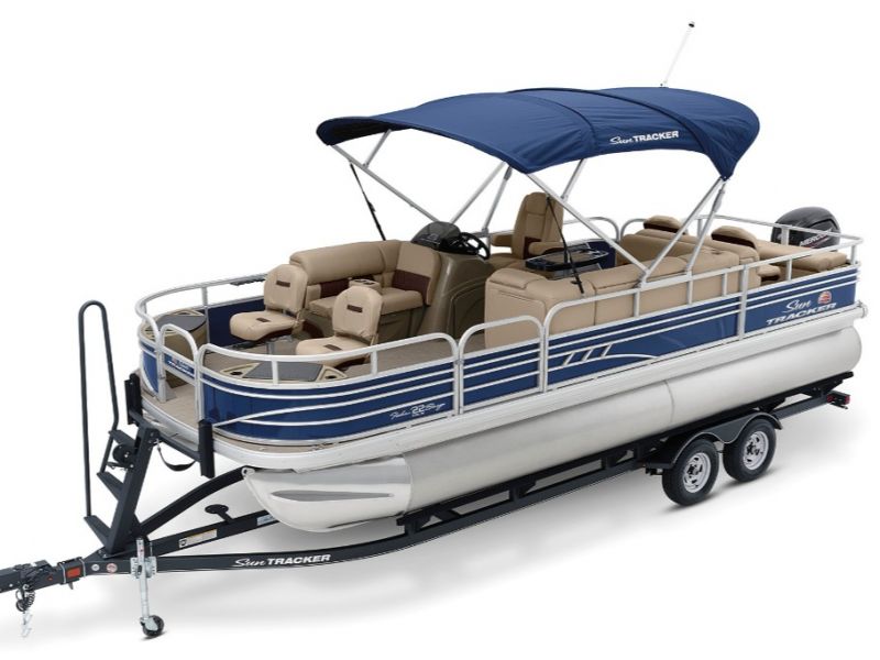 2021 Sun Tracker boat for sale, model of the boat is Fishin Barge 22 DLX & Image # 1 of 6